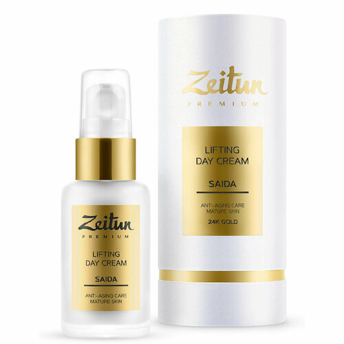 zeitun гель для умывания возрождающий для зрелой кожи с 24k золотом saida reviving gel cleanser 200 мл 200 г ZEITUN Крем для лица SAIDA дневной разглаживающий. Филлер для зрелой кожи с 24K золотом, 50мл, ZEITUN