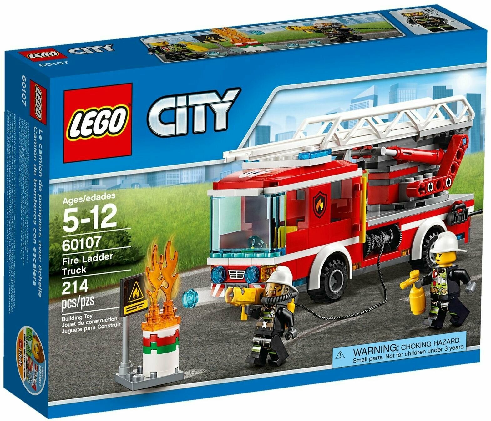 Конструктор LEGO City 60107 Пожарный автомобиль с лестницей