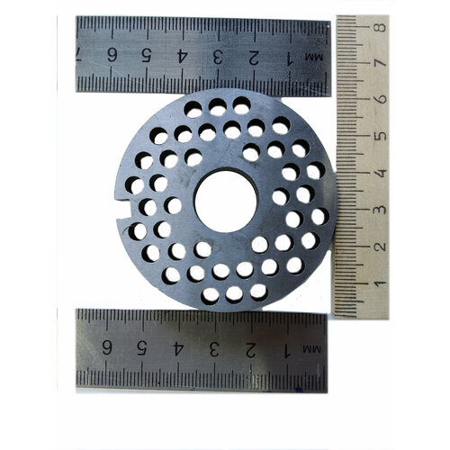 Решетка № 2 80 (с буртом) 822 для мясорубок МИМ-80 набор ножей и решеток для мясорубки мим 80 с буртом