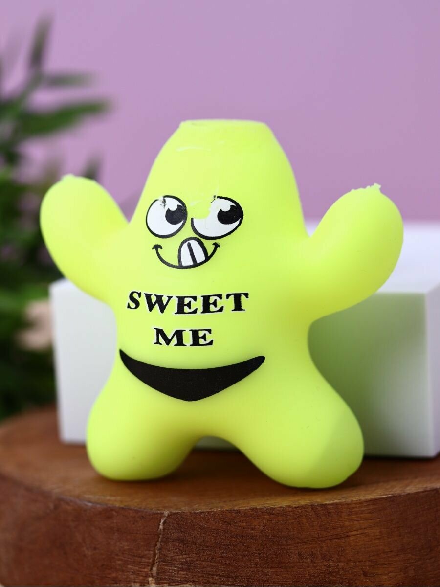 Игрушка антистресс, мялка Squeeze man yellow