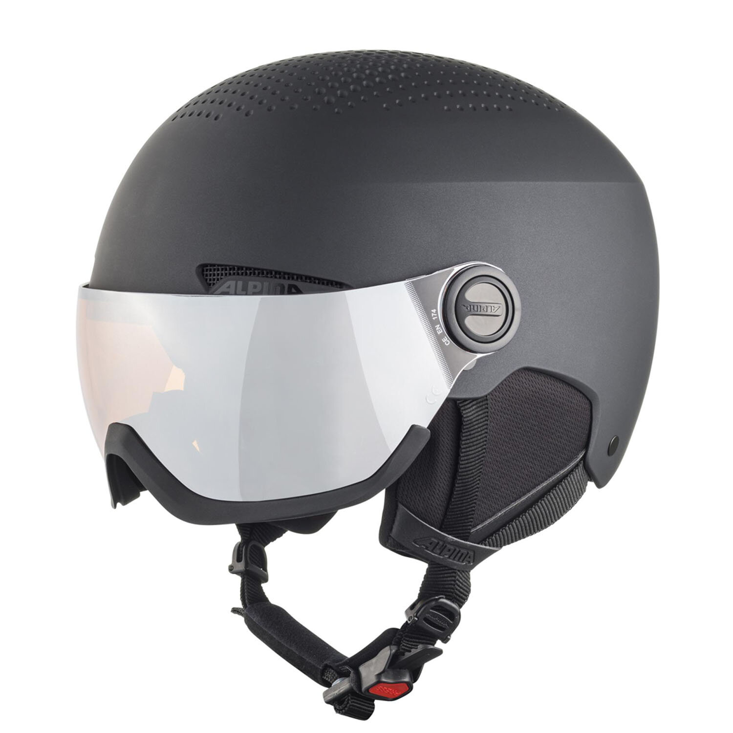 Шлем с визором ALPINA Arber Visor Q-Lite Black Matt (см:58-62)