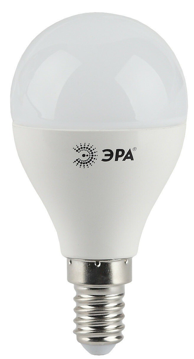 Лампа светодиодная LED шар 5W E14 400Лм 2700К 220V (Эра), арт. Б0028485