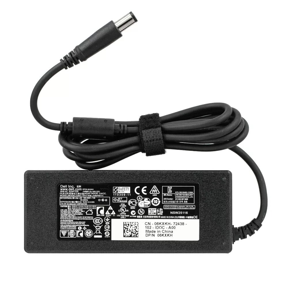 Блок питания для ноутбука Dell Inspiron 15 1525 1526 1545 1564 1501 1520 1546 N5010 (19.5V 4.62A 90W штекер 7.4x5.0)