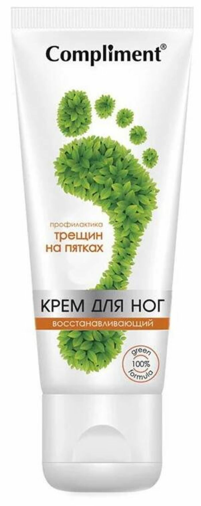 Compliment Крем для ног Восстанавливающий, профилактика трещин на пятках, 100мл