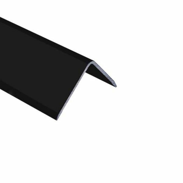 фото Алюминиевый отделочный уголок У-15х15 мм черный матовый, 2,7м