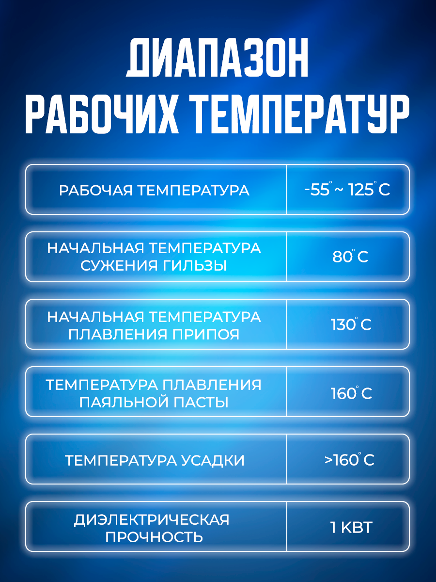 Клеммник-термоусадка 100 шт гильза соединительная термоусадочная трубка для проводов с клеевым слоем — фото 1