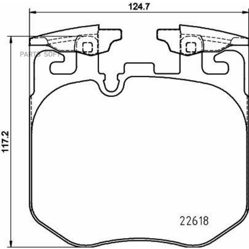 BEHR-HELLA 8DB 355 039-461 Колодки тормозные BMW 5 G30/ X5 G05/ 7 G11/G12 13- передние