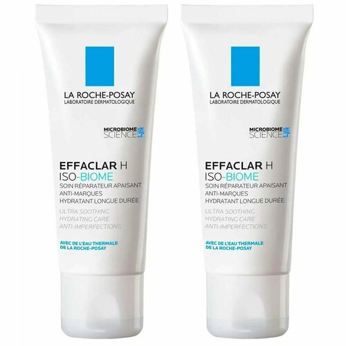 La Roche-Posay Набор Effaclar: Ультра успокаивающий восстанавливающий уход против несовершенств Н IsoBiome, 40 мл х 2 шт