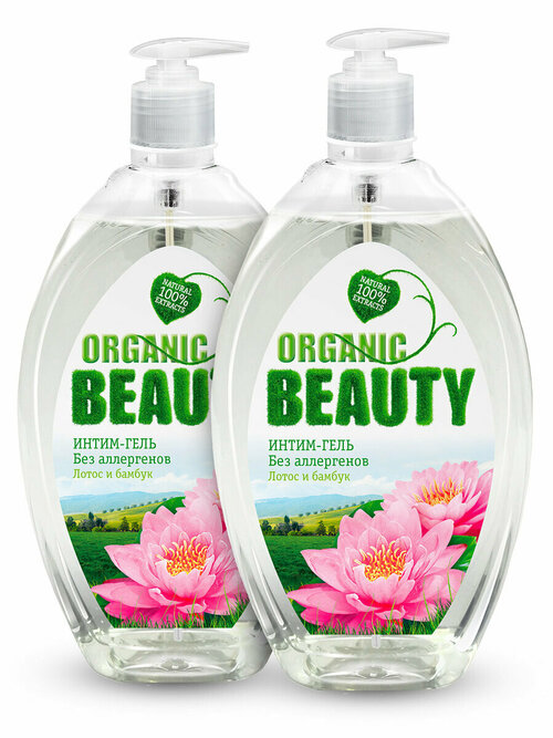 Organic Beauty Гель для интимной гигиены Лотос и Бабук 500мл, 2шт