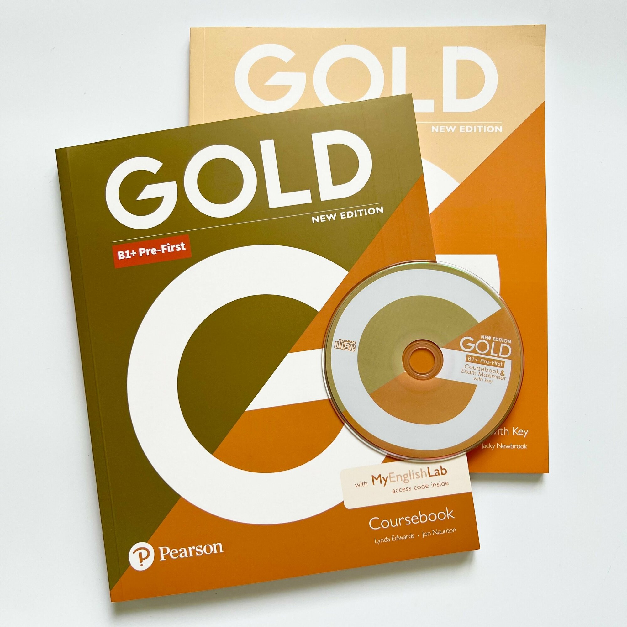 Gold B1+ pre-first New Edition полный комплект: Coursebook + Exam Maximiser+ CD диск