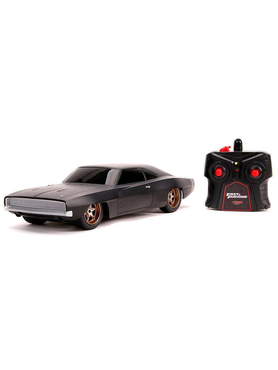 Jada Toys Р/У Радиоуправляемая Модель Машинки Форсаж 1:16 Fast & Furious Dom's 1968 Dodge Charger Widebody 33397