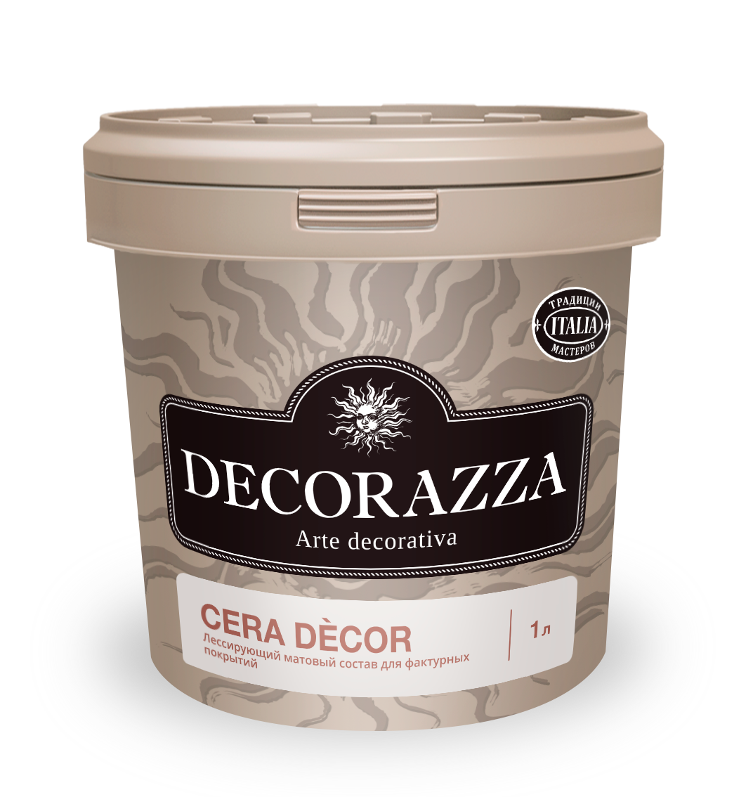 Лессирующее матовое покрытие Decorazza Cera Decor, 1 л / 0,9 кг