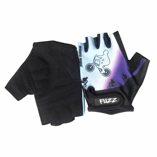Велоперчатки детские FUZZ Bike Grip Gel Blue/White/Purple, 6/M