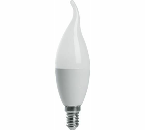 Светодиодная лампа FERON LB-970, 13W, 230V E14 6400K свеча на ветру 38114