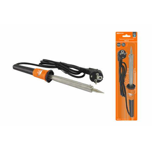 Паяльник ПЭК-42 42 Вт 230В керамический ТЭН долговечное жало с заземл прорезин ручка Алмаз SQ1025-0701 1310₽