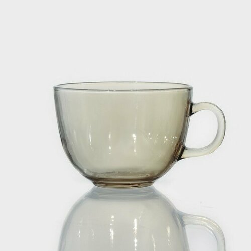 Бульонница стеклянная Дымка 400 мл 10876 см цвет серый 609₽