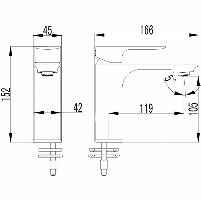 Смеситель для раковины AQUAme - фото №2