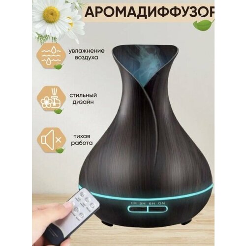 Увлажнитель воздуха HM-007FT905для декора и создания уюта в доме c пультом подсветка - 7 цветов400 млтемное дерево 279000₽