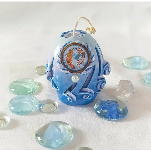 Свеча праздничное яйцо стихия воздуха Selana Rejini