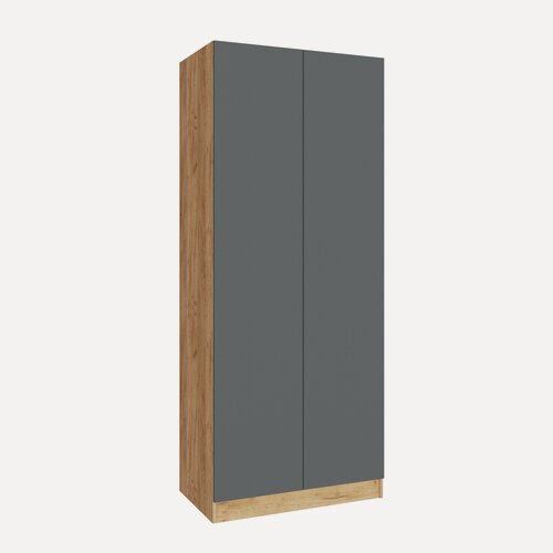 Изображение товара Шкаф распашной, универсальный "Руэлла", дуб крафт золотой/графит серый
