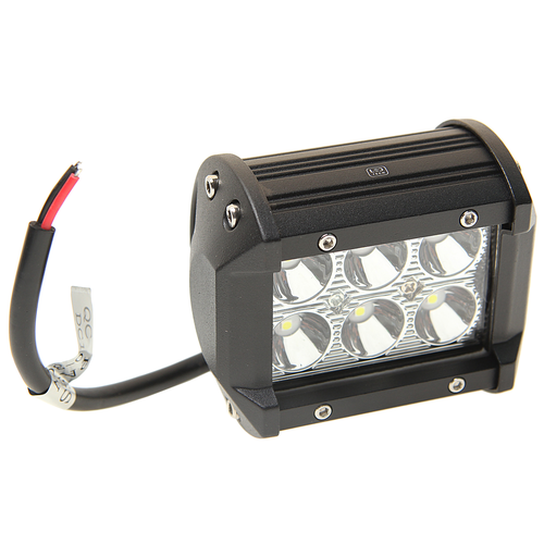 Балка светодиодная 12/24V 18W (6 светодиодов) 100х85х65мм (дальний свет) двухрядная LED LT