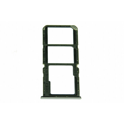 Держатель сим/карты памяти (Sim/Flash card holder) для Oppo A74 4G (CPH-2219)/Realme 8/Realme 8 Pro silver (хром)