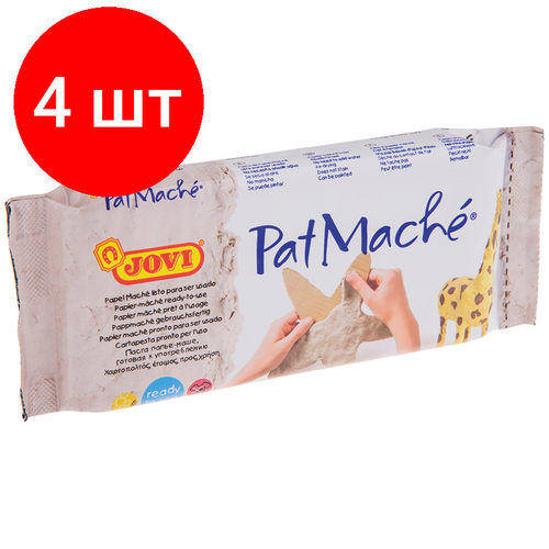 Комплект 4 шт Паста папье-маше JOVI 170г серый вакуумный пакет 1353₽