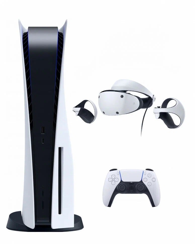 Игровая приставка Sony PlayStation 5 (3-ревизия)+Шлем Sony Playstation VR 2, 825 Гб