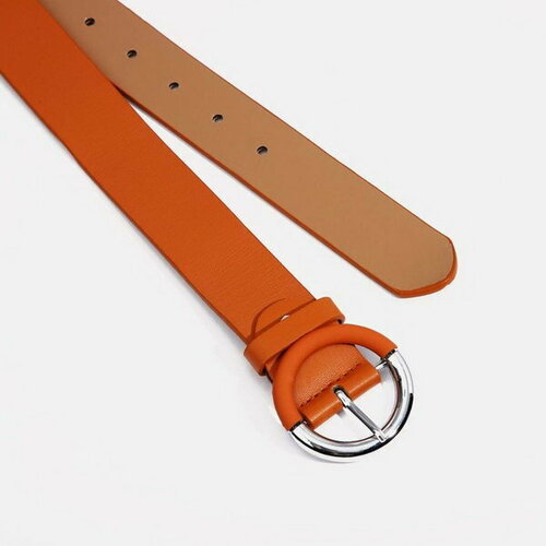 фото Ремень сима-ленд, размер 105, оранжевый сима-лэнд