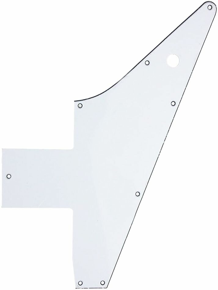 Панель (pickguard) Hosco для Explorer, трехслойная, белая (EX-W3P)