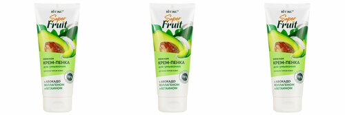 Витэкс Крем-Пенка для умывания Super Fruit, с Авокадо, Коллагеном и Бетаином, 200мл, 3 уп.