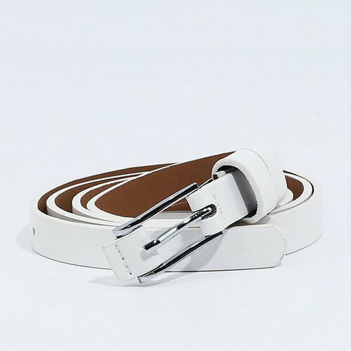 фото Ремень сима-ленд, размер 105, белый сима-лэнд