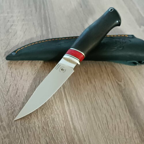 Нож туристический охотничий с фиксированным клинком, сталь Х12МФ кованая, с чехлом