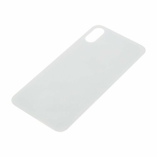 Задняя крышка для Apple iPhone XS (с широким отверстием) серебро, AA