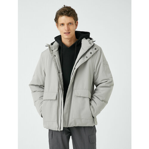 фото Куртка koton, размер m, серый