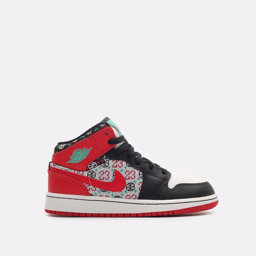 фото Кроссовки jordan air jordan 1 mid se, размер 5yus, белый, красный