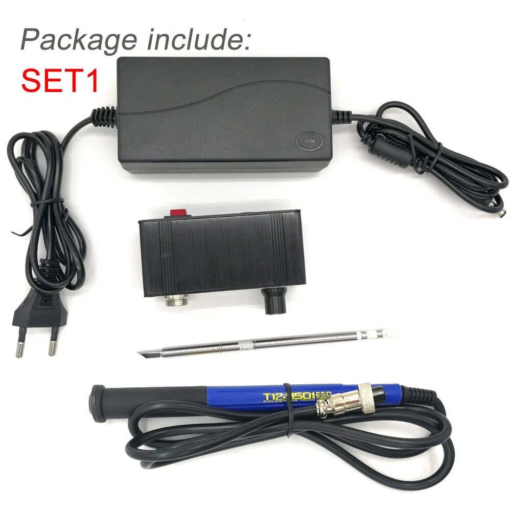 QUICKO MINI T12 STC OLED Цифровая паяльная станция, SET1