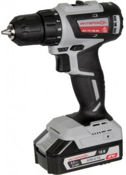 фото ИНТЕРСКОЛ ДА-10/18В 44 минимакс бесщеточная аккум. дрель-шуруповерт Li-ion АПИ [759.2.2.45] { кейс, 2 аккум. 2,5Ач, ЗУ }