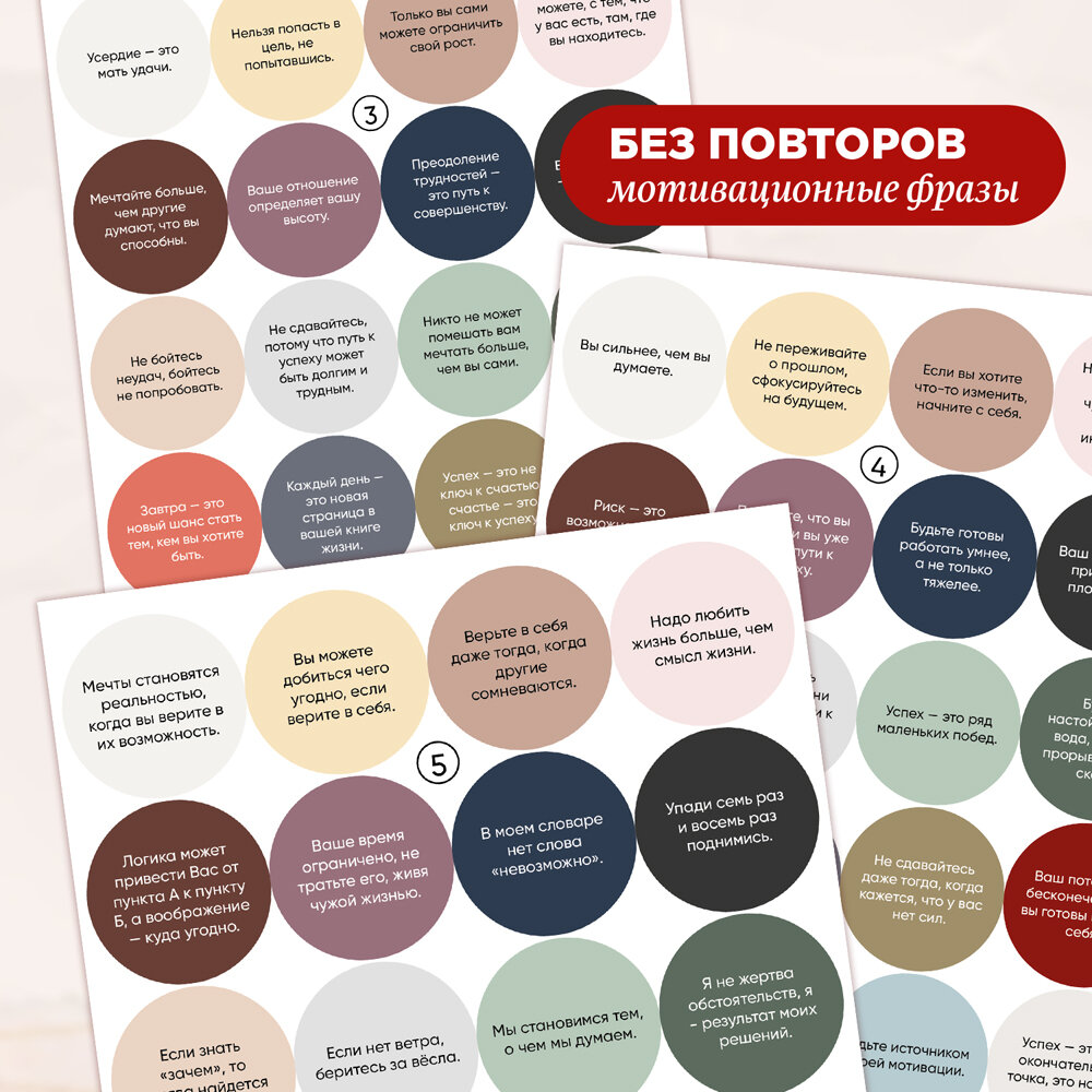 Набор круглых наклеек от Made4u для кофейни на стаканы, 100 шт — фото 1
