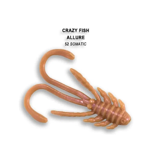 Силиконовая приманка мягкая съедобная Crazy Fish Allure 1.6