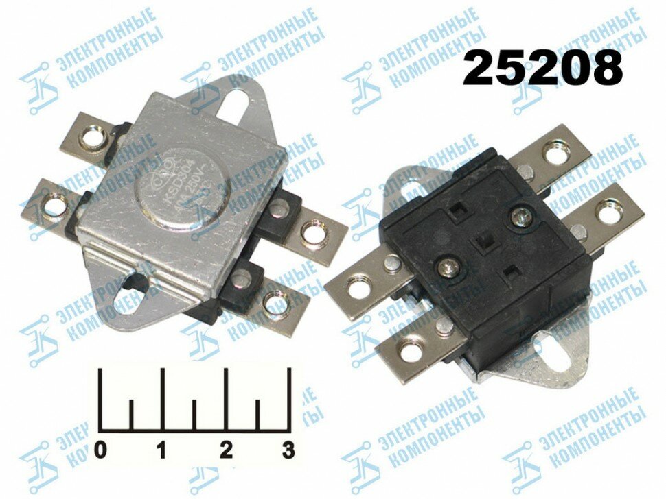 Термостат 085C OFF 250V 40A (на выкл.) KSD304 кнопка