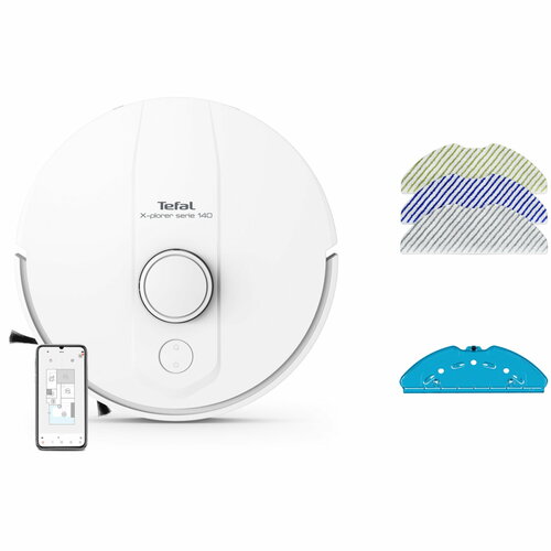 Робот пылесос Tefal X-plorer Serie 140 RG9177WH белый 5000 Па 44799₽