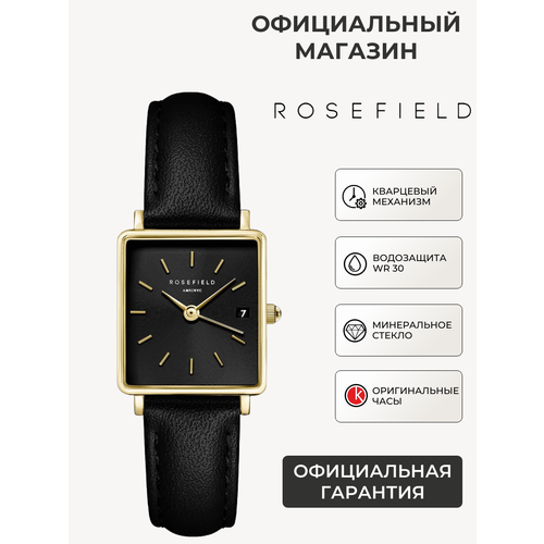 фото Наручные часы rosefield, черный/золотой