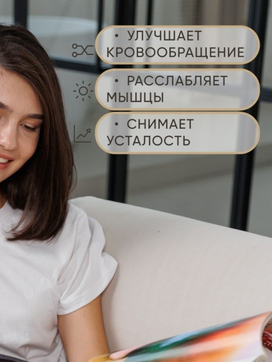 Электрогрелки Грелка электрическая 50х40см коврик Ecotermika обогреватель для тела, для ног, для спины, для суставов