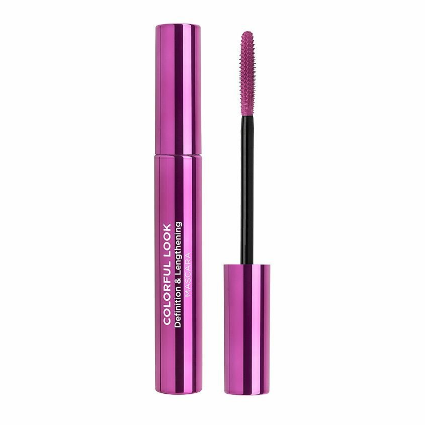 Тушь с эффектом разделения и удлинения Colorful Look, Розовый, 9 мл