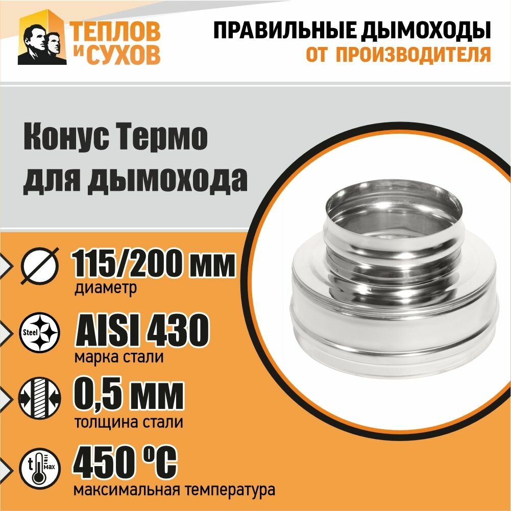 Конус Термо КТ-Р 430-0.5/430 D115/200* (М)