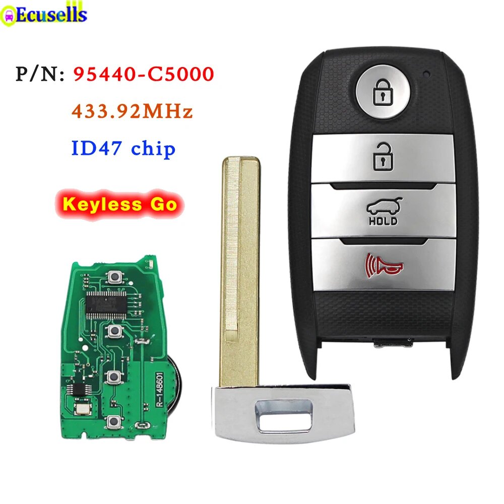 Умный дистанционный ключ Ecusells для Kia Sportage Sorento Niro 95440-C6000 95440-C6100 95440-D9000 95440-G5000 D5000 C5000 D9500 D4000, 95440-C5000