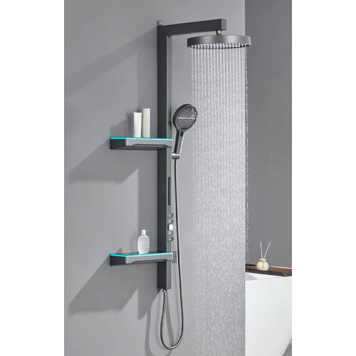 Душевая. Душевая система, смеситель для ванны и душа, душевой кабины, Тропический дождь, интерактивная душевая система