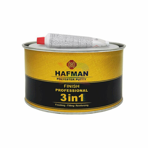 Шпатлевка финишная автомобильная со стекловолокном 3 в 1 Hafman Finish 3 in 1 19 кг 1033₽