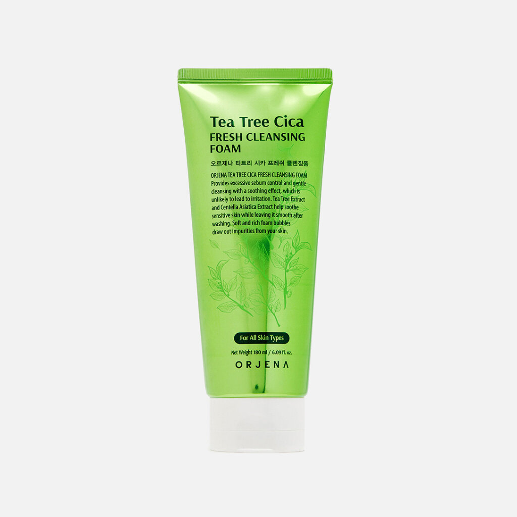 Пенка для умывания с экстрактом чайного дерева ORJENA "TEA TREE CICA FRESH CLEANSING FOAM"